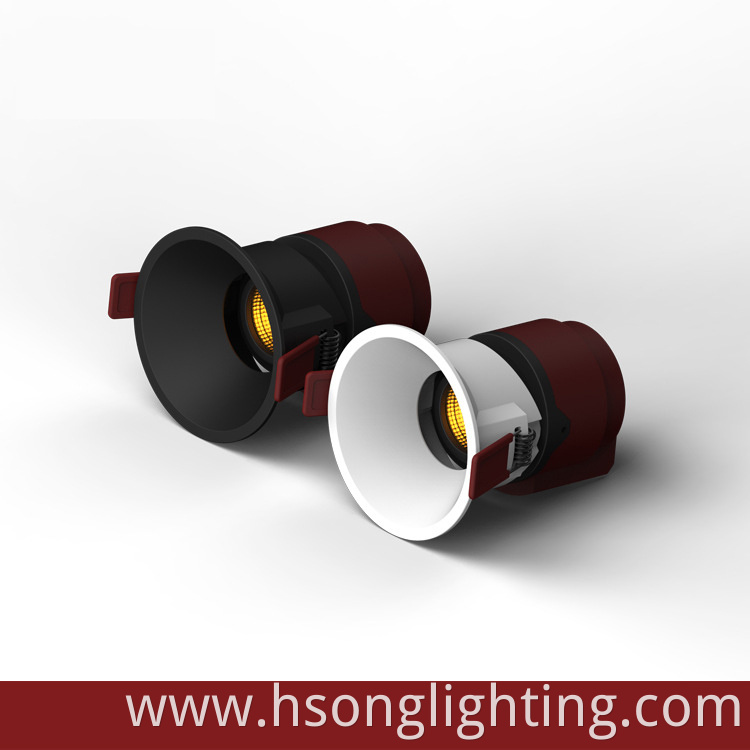 HSONG Recessed COB Anti Glare Round Squar Wall wash Spotlight for any Commercial Application